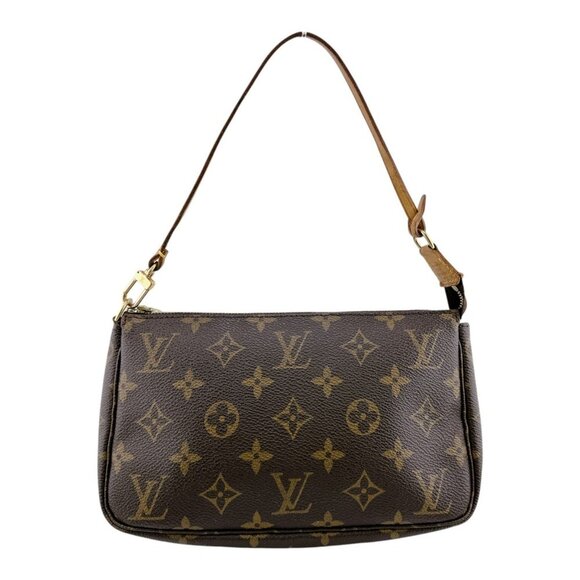 LOUIS VUITTON Brown Monogram Pouch - Picture 1 of 16